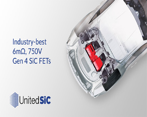 UnitedSiC, 고성능 고효율 SiC FET 750V, 6mΩ 제품 출시